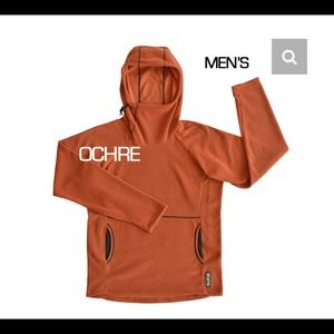 Melanzana Micro Grid Hoodie in Ochre - Men’s M